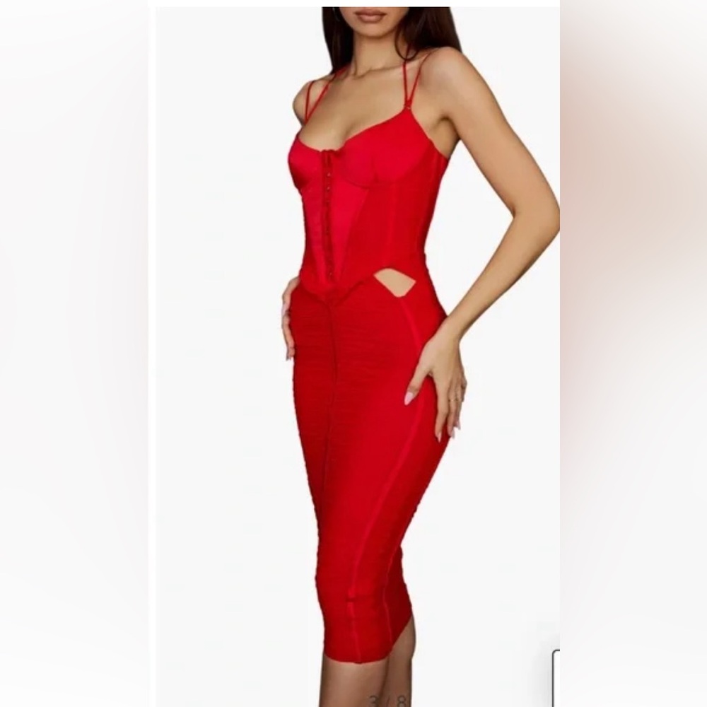 Brand New HouseofCB red corset dress. Extremely sexy.